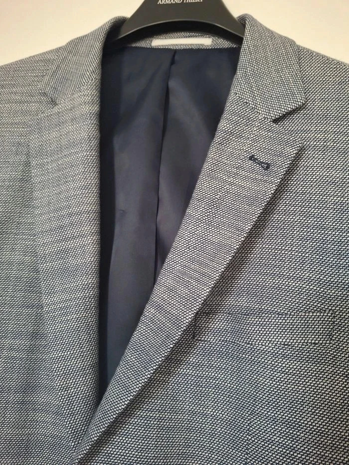 Blazer/chaqueta de traje para hombre azul marino/gris/blanco Armand Thiery - Talla 50 - Nuevo – photo 6